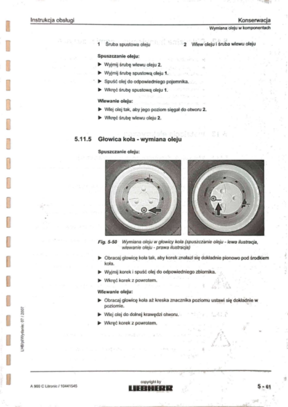Liebherr A900 C Litronic Instrukcja obsługi i konserwacji - Image 10