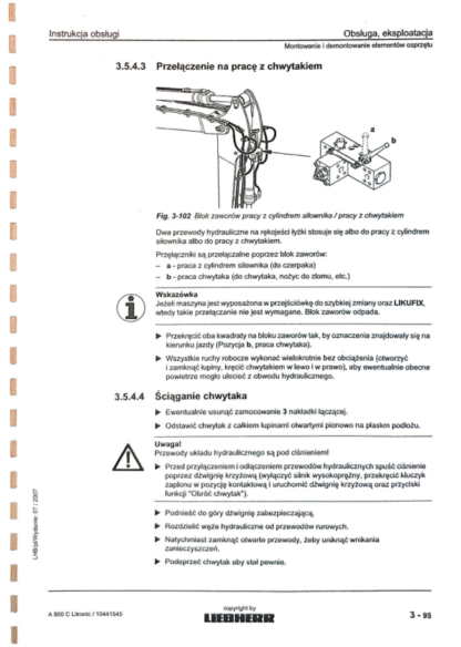 Liebherr A900 C Litronic Instrukcja obsługi i konserwacji - Image 7