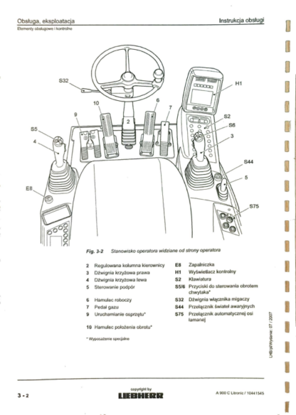 Liebherr A900 C Litronic Instrukcja obsługi i konserwacji - Image 11