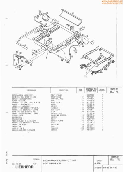 Liebherr A912 Litronic Excavator Parts Manual - Image 5