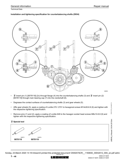 Liebherr D934 D36 D946 A7 SCR Engine Repair Manual - Image 8