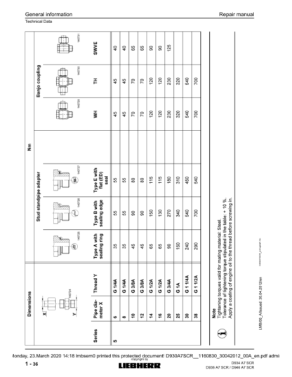 Liebherr D934 D36 D946 A7 SCR Engine Repair Manual - Image 7