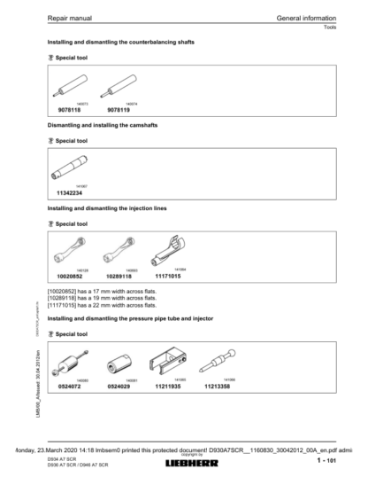 Liebherr D934 D36 D946 A7 SCR Engine Repair Manual - Image 6