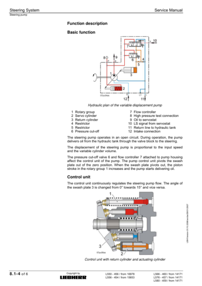 Liebherr L550 - 580 2plus2 Wheel Loader Service Manual - Image 9