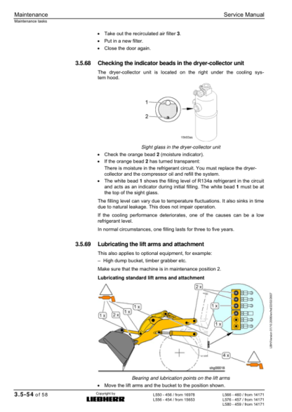 Liebherr L550 - 580 2plus2 Wheel Loader Service Manual - Image 4