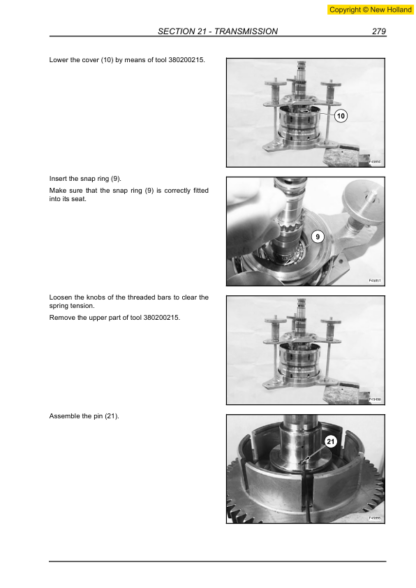 New Holland B90B B100B B110B B115B Backhoe Service Manual - Image 14