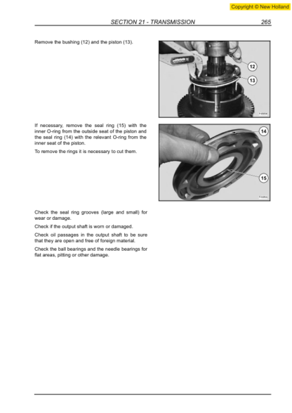 New Holland B90B B100B B110B B115B Backhoe Service Manual - Image 13
