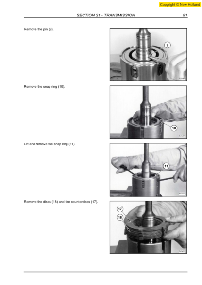 New Holland B90B B100B B110B B115B Backhoe Service Manual - Image 12