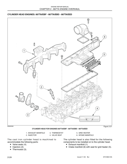 New Holland CASE 667TA Engine Repair Manual - Image 8