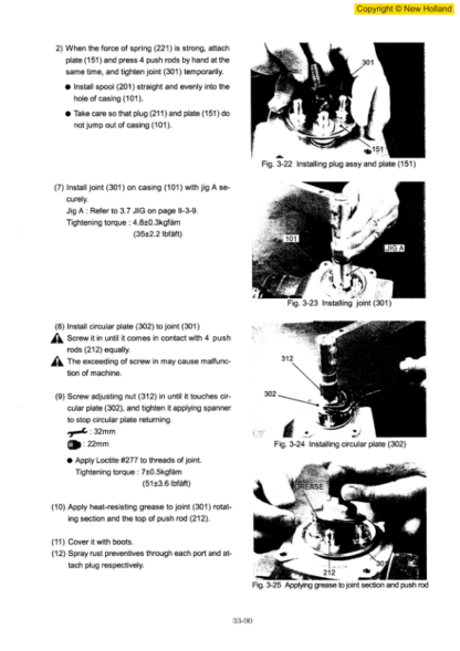 New Holland E115SR E135SR Excavator Workshop Manual - Image 11