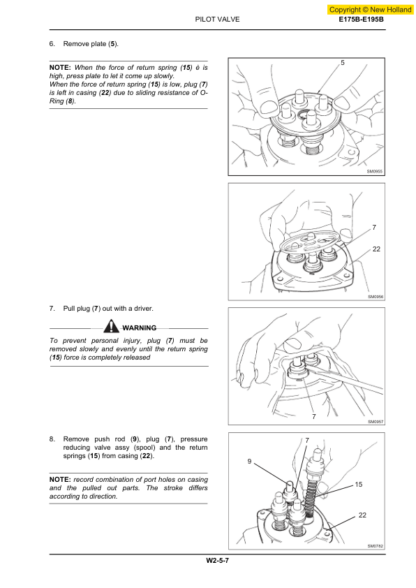 New Holland E175B E195B Excavator Service Manual - Image 11