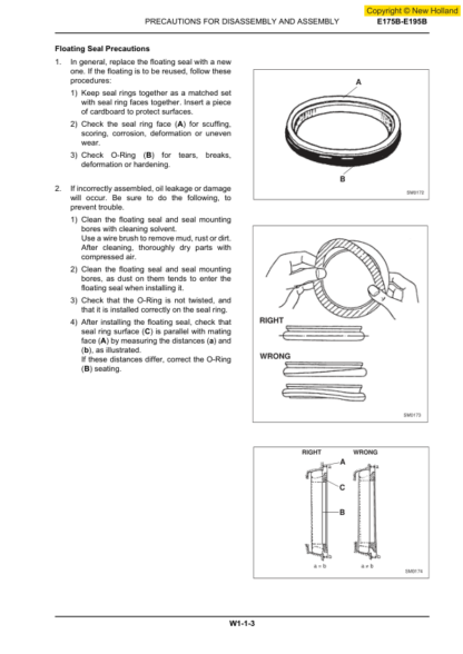 New Holland E175B E195B Excavator Service Manual - Image 9