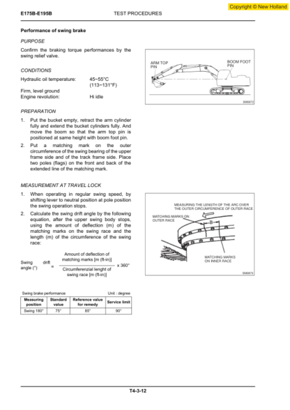 New Holland E175B E195B Excavator Service Manual - Image 7