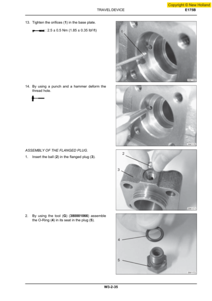New Holland E175B E195B Excavator Service Manual - Image 13
