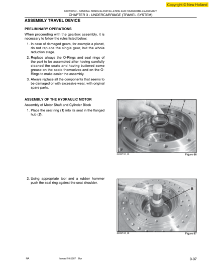 New Holland E175B Excavator Service Manual - Image 13