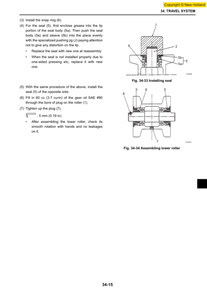 New Holland E18SR Excavator Service Manual - Image 13