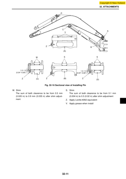 New Holland E20.2SR E22.2SR E27.2SR Excavator Workshop Manual - Image 6