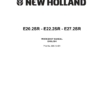 New Holland E20.2SR E22.2SR E27.2SR Excavator Workshop Manual - Image 2
