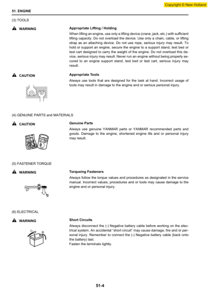 New Holland E20.2SR E22.2SR E27.2SR Excavator Workshop Manual - Image 12