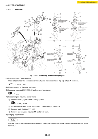 New Holland E225BSR Excavator Workshop Manual - Image 7