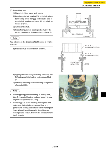 New Holland E225BSR Excavator Workshop Manual - Image 10