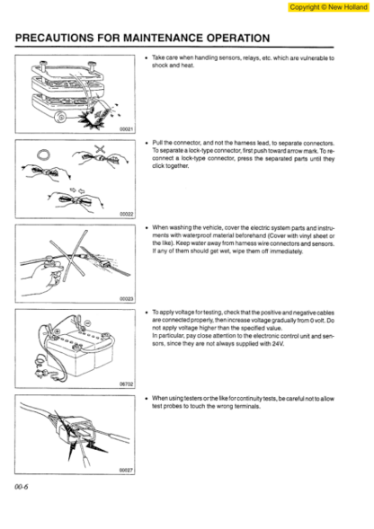 New Holland E235SR Excavator Workshop Manual - Image 13