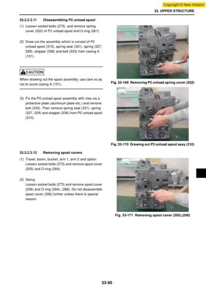 New Holland E265B Excavator Service Manual - Image 12