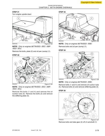 New Holland E265B Excavator Service Manual - Image 15