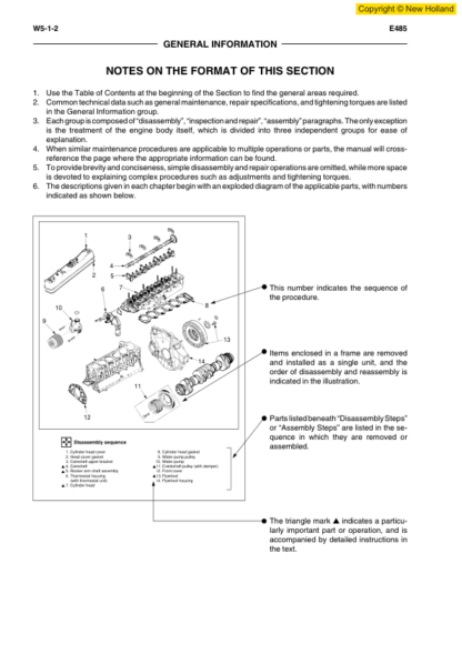 New Holland E485 Excavator Workshop Manual - Image 14