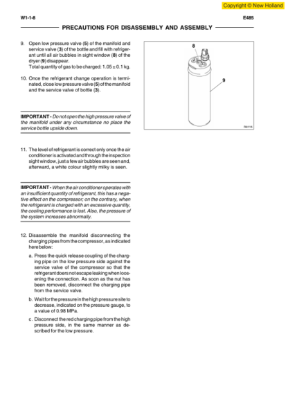 New Holland E485 Excavator Workshop Manual - Image 12