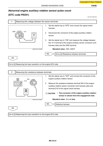 New Holland E485B Excavator Service Manual - Image 6