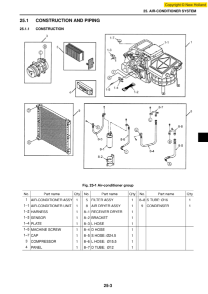 New Holland E70SR Excavator Workshop Manual - Image 9