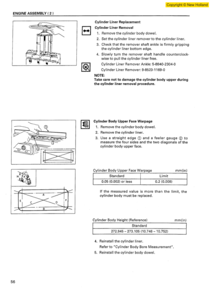 New Holland E70SR Excavator Workshop Manual - Image 14
