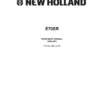New Holland E70SR Excavator Workshop Manual - Image 2