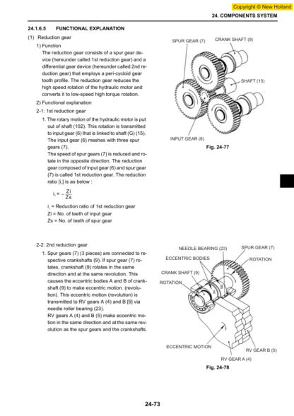 New Holland E80MSR Excavator Workshop Manual - Image 9
