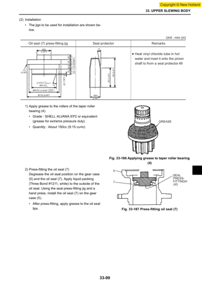 New Holland E80MSR Excavator Workshop Manual - Image 14