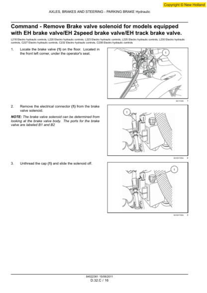 New Holland L213-L230 C227 C232 C238 Service Manual - Image 6