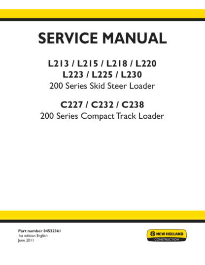 New Holland L213-L230 C227 C232 C238 Service Manual - Image 3