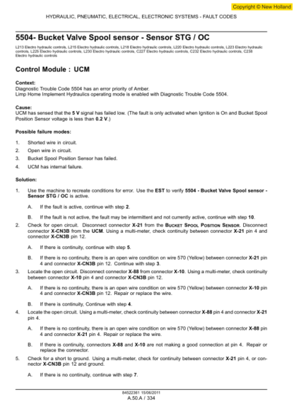 New Holland L213-L230 C227 C232 C238 Service Manual - Image 15