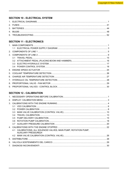 New Holland MH5.6 Excavator Repair Manual - Image 3