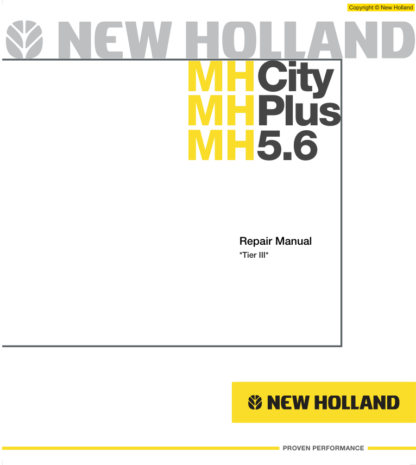 New Holland MH5.6 Excavator Repair Manual - Image 2