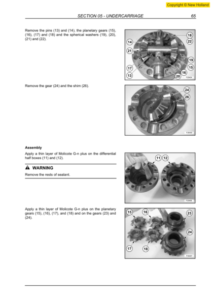 New Holland MH5.6 Excavator Repair Manual - Image 8