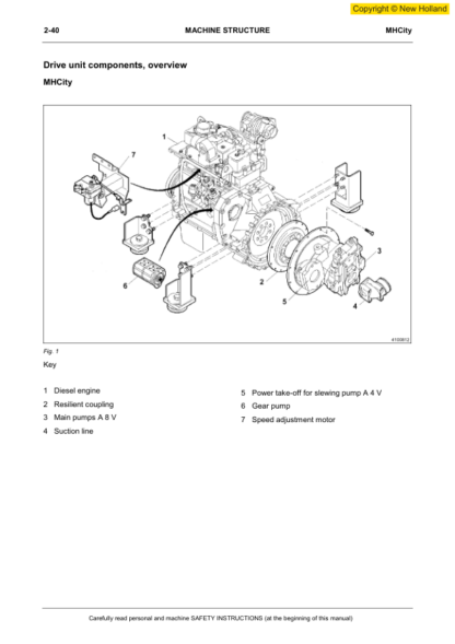 New Holland MH5.6 Excavator Workshop Manual - Image 6