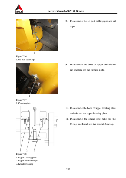 SDLG G9190 Grader Service Manual - Image 11