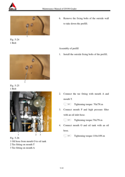 SDLG G9190 Grader Service Manual - Image 6