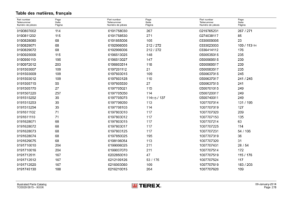 TEREX TC29 Excavator Parts Manual - Image 6