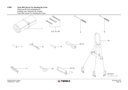 TEREX TC29 Excavator Parts Manual - Image 7