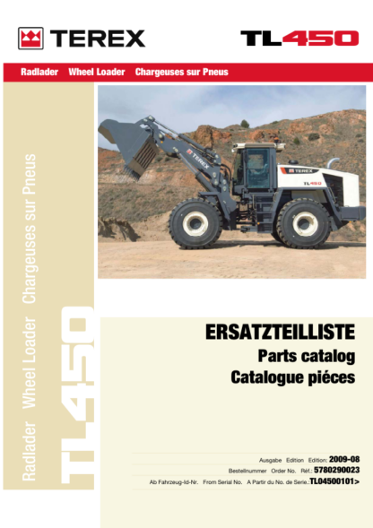 TEREX TL450 Wheel Loader Parts Manual - Image 2