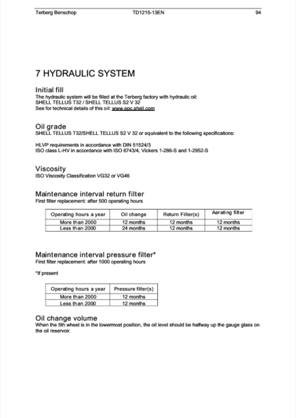 Terberg YT DT TT RT BC RR Trucks Maintenance Manual - Image 10