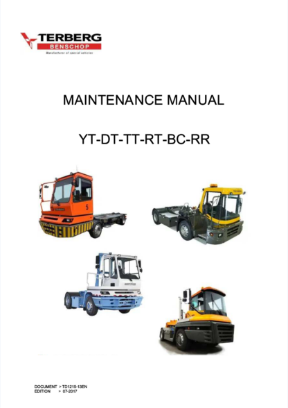 Terberg YT DT TT RT BC RR Trucks Maintenance Manual - Image 2